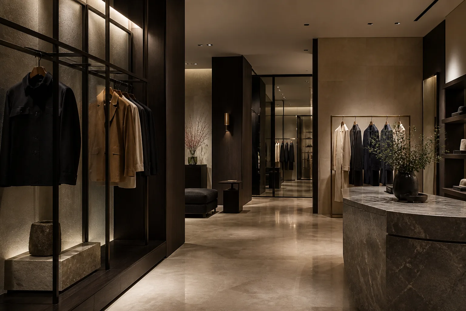 Luxury boutique interior
